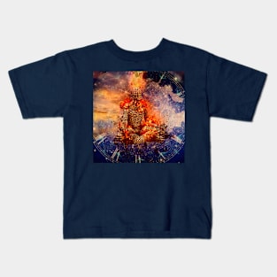 Flaming Meditation Kids T-Shirt